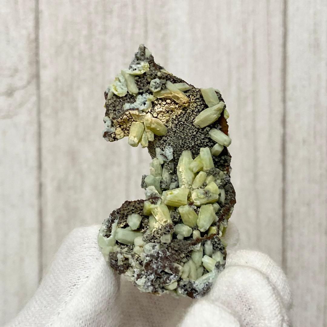 プルンボグマイト　鉛ゴム石　鉱物標本　原石鉱石　天然石　ストーン　バイカラー