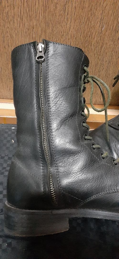 パドローネ　レースアップブーツ　サイドジップ 11ホール　27cm