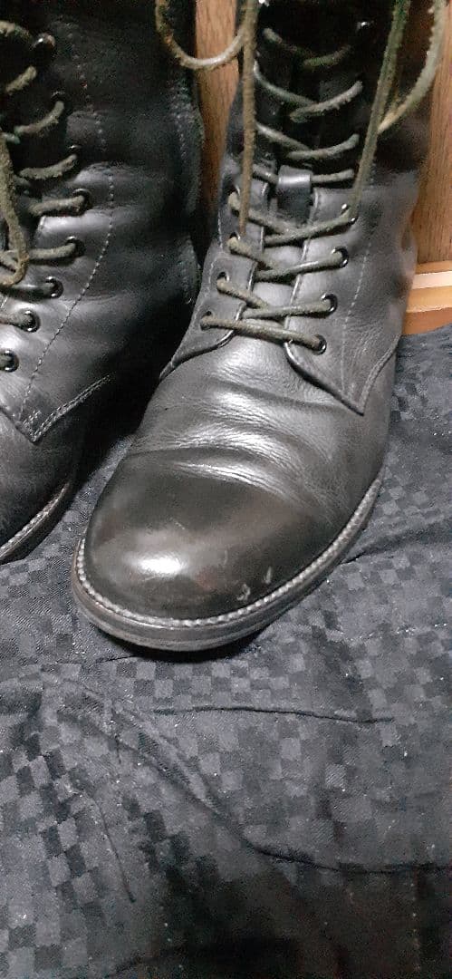 パドローネ　レースアップブーツ　サイドジップ 11ホール　27cm