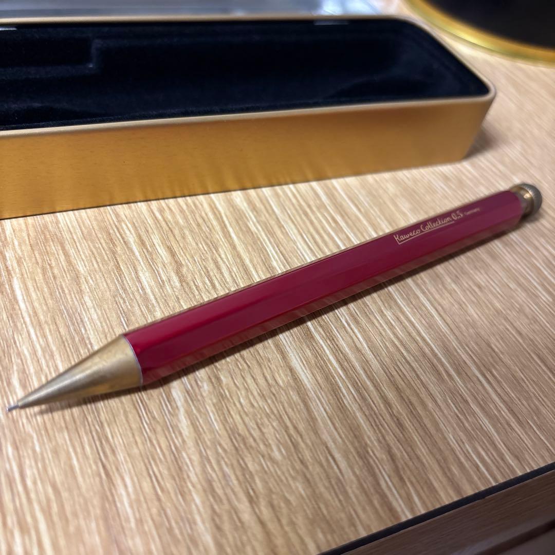 ［貴重］Kaweco 0.5 赤 シャープペンシル クリップ付き