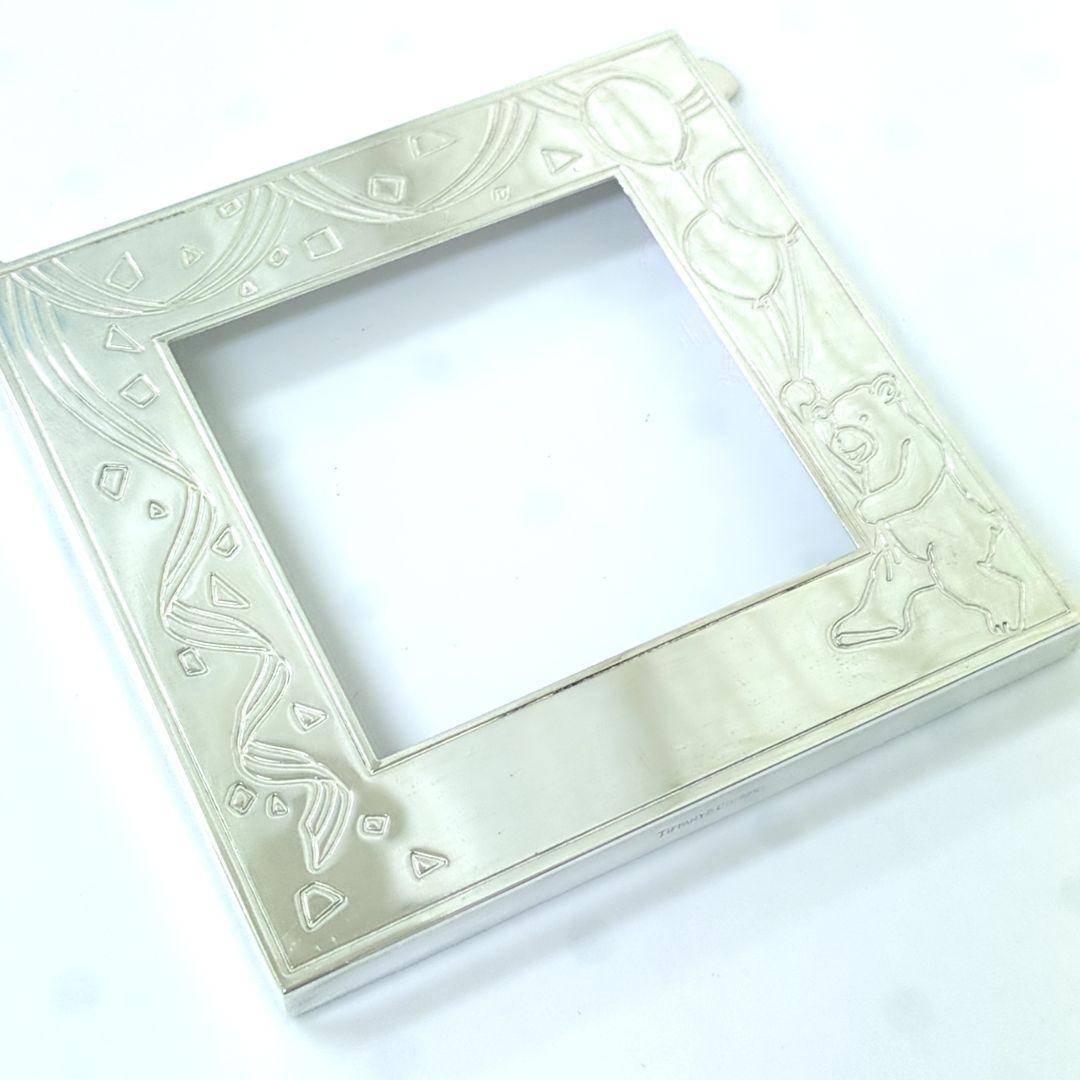 ティファニ シルバー925 フォトフレーム ベアモチーフ 約64g ★レア