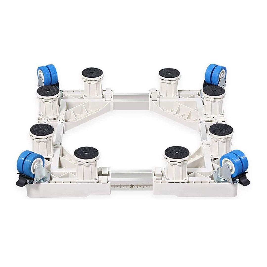 ミニ冷蔵庫スタンド モバイルベース ランドリールーム 洗濯機 乾燥機 ホワイト