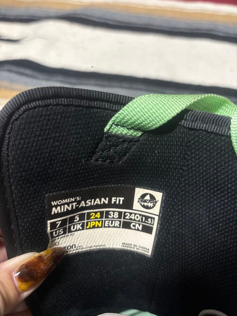 BURTON IMPRINT 1 スノーボードブーツ 女性用 黒/ミント