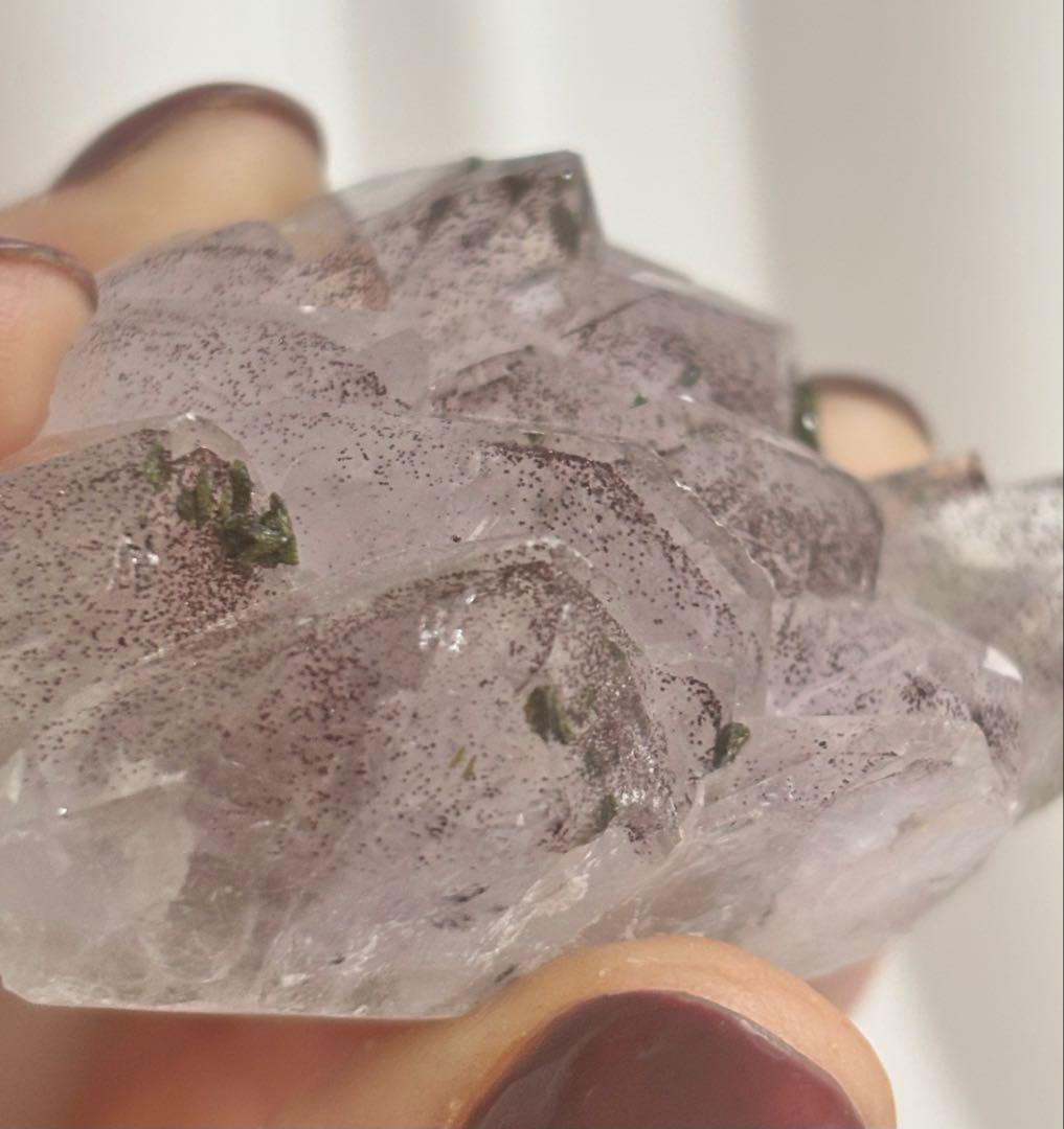 《希少・高品質・全結晶ファントム》メイグー産 花園アメジスト　レピドクロサイト