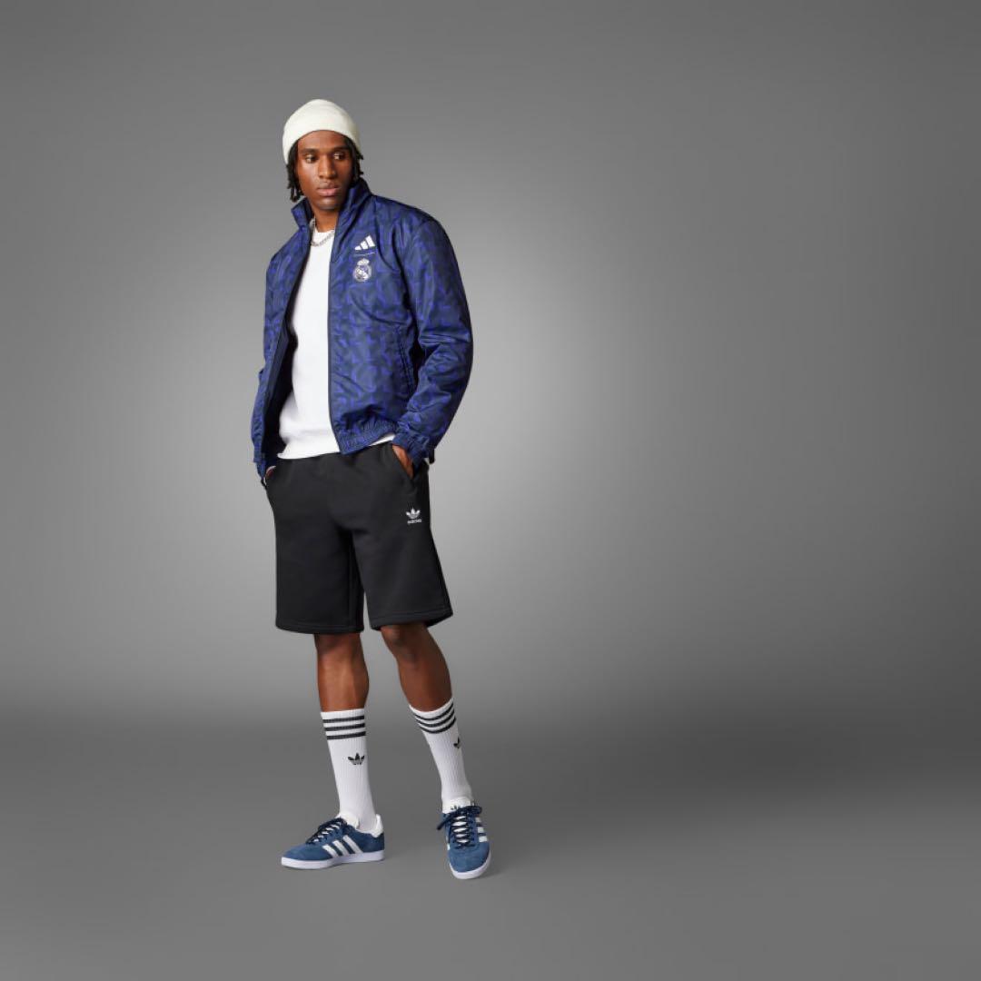 adidas Real Madrid ジャケット ネイビー 紫