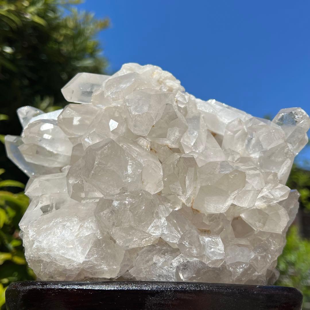 ✳️極上別格品‼️✨抜群の存在感‼️✨レインボーキラキラ✨超美麗 高透明度 クラスター