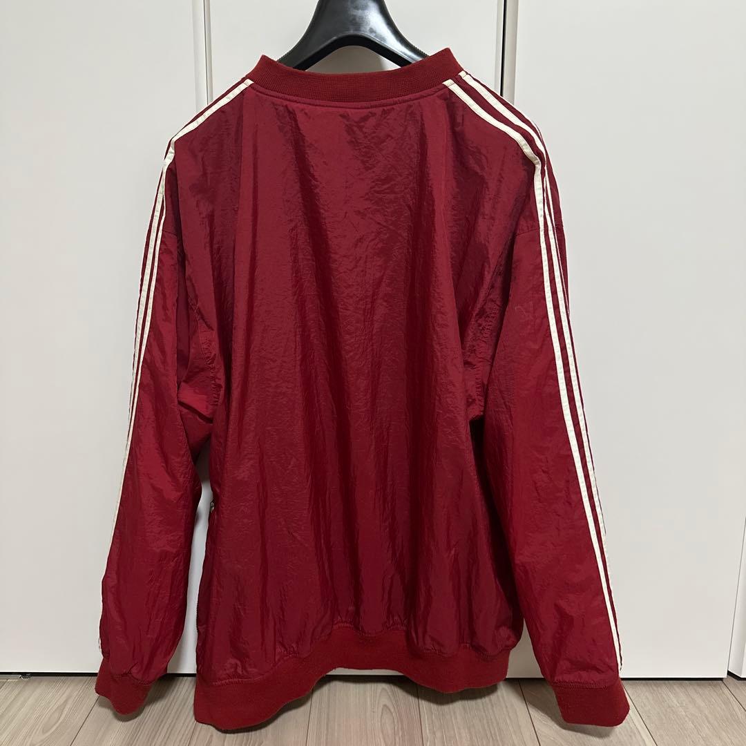 old adidas 赤プルオーバー ナイロンジャケット
