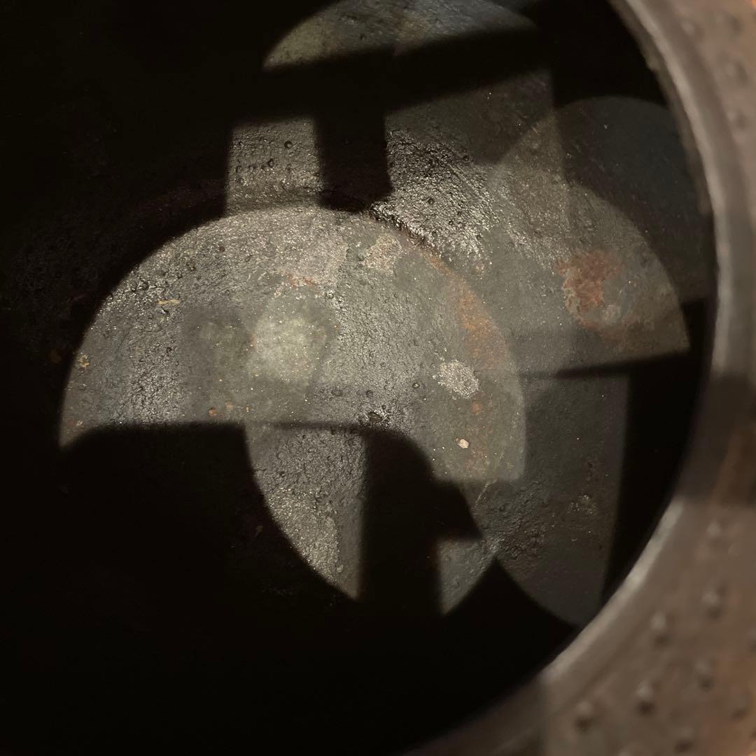 南部鉄器　薫山鉄瓶 アラレ鉄瓶　伝統工芸品