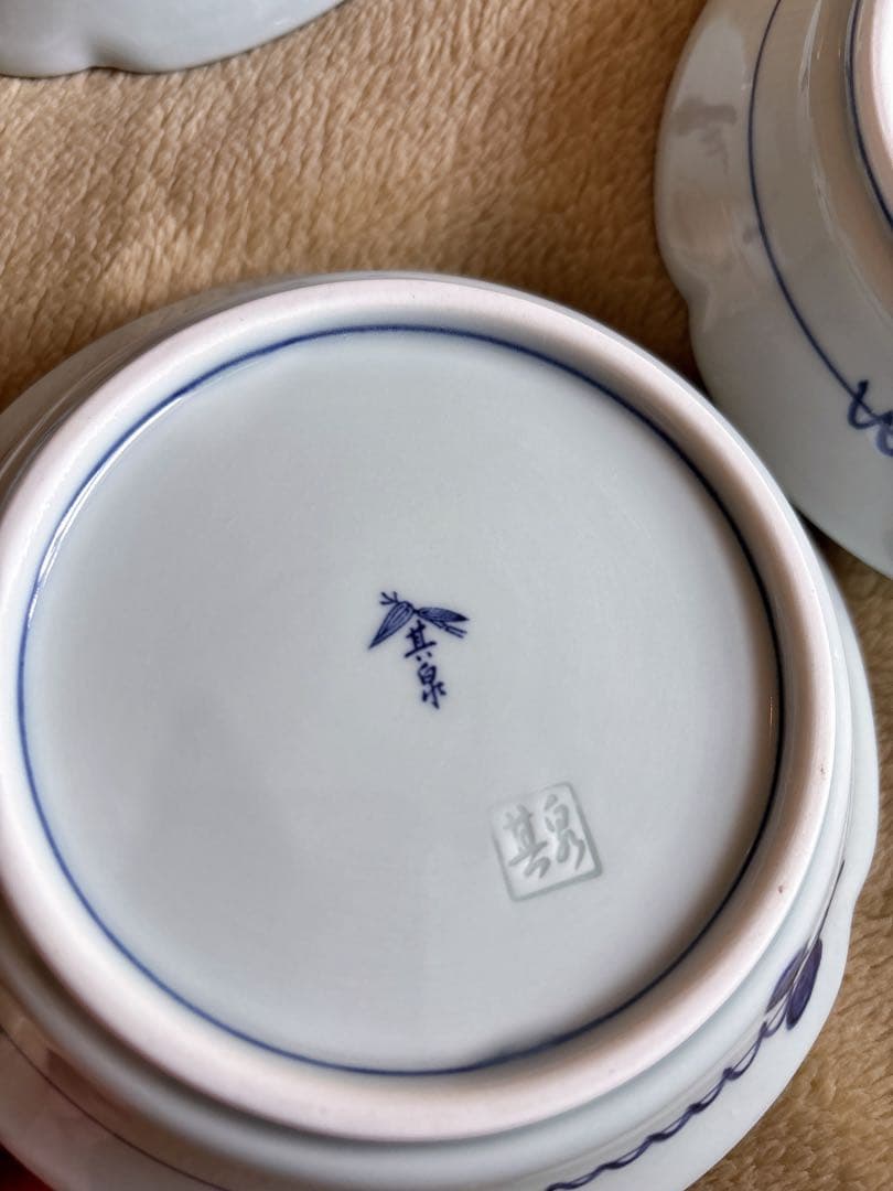 時代物　有田焼　古伊万里様式 花鳥柄 取皿5枚　コレクション向け