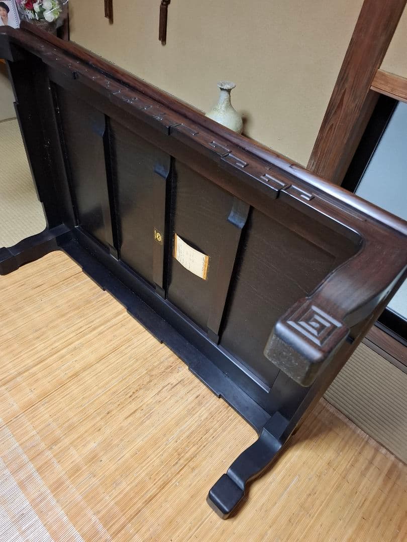 木製伝統的座卓 ダークブラウン(したん)