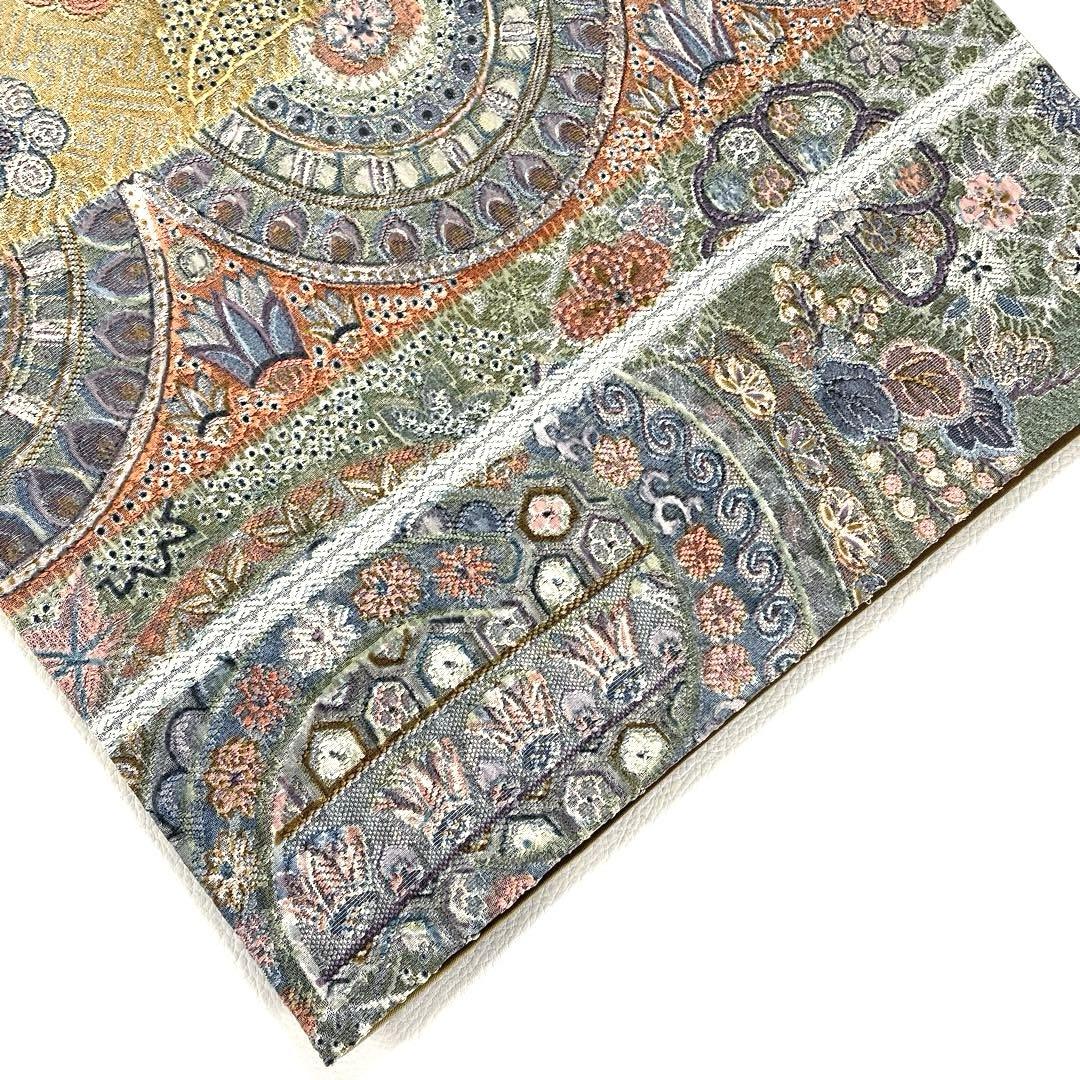 専用帯6248 ●山岡古都 染織美術品 天目織 高級 正絹 全通 袋帯