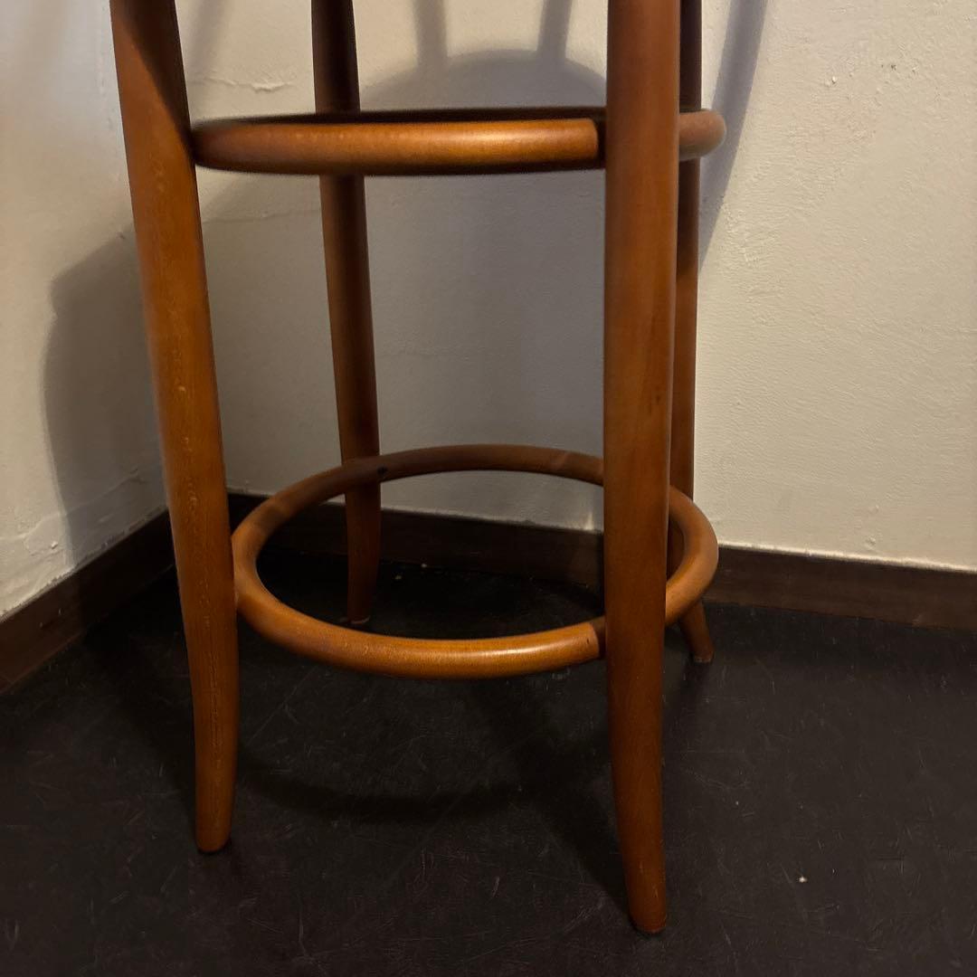 秋田木工　ハイスツール　状態良好　曲木 カウンターチェア 座面高約60cm