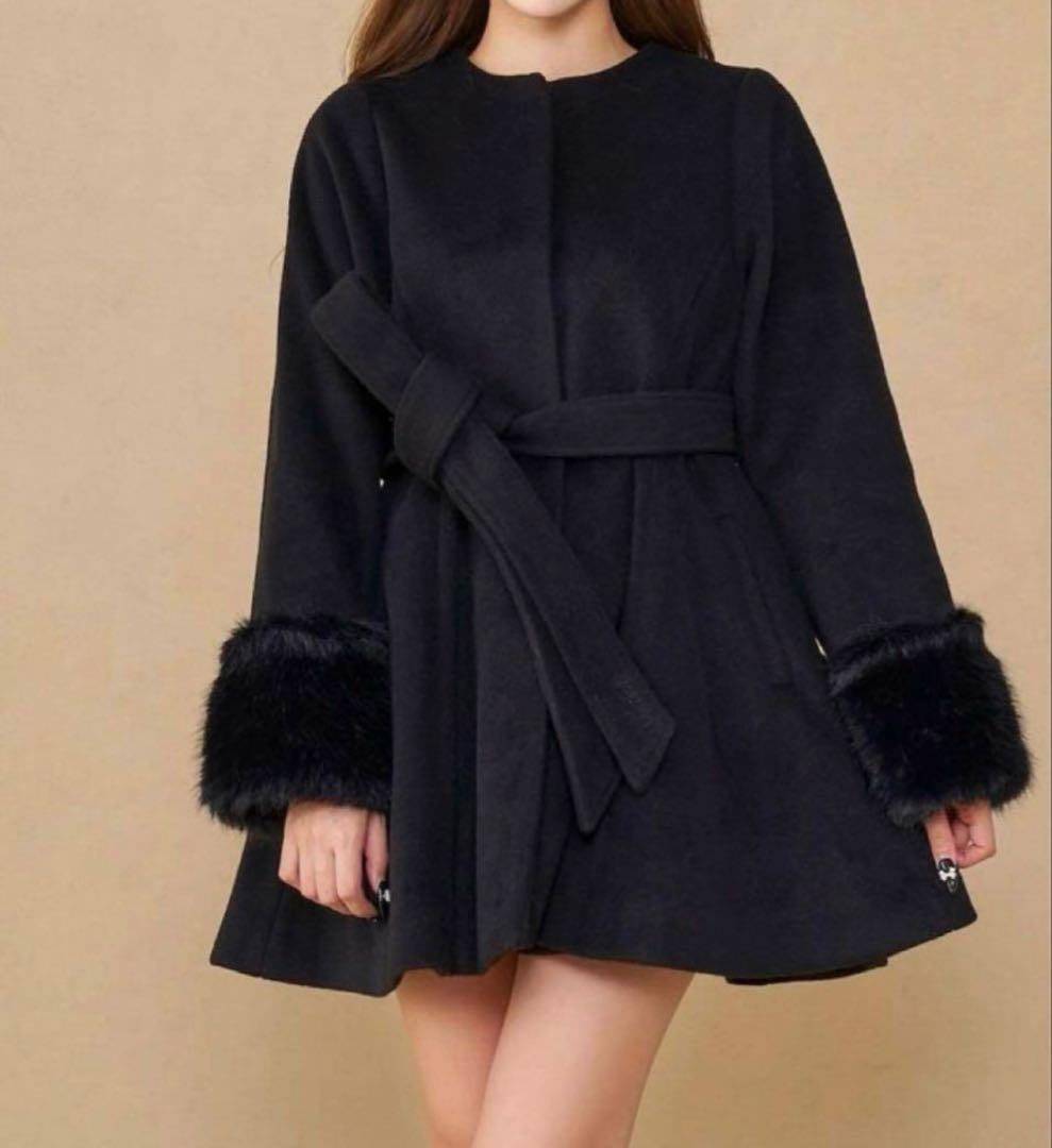 Darich ウエストベルトメルトンコート