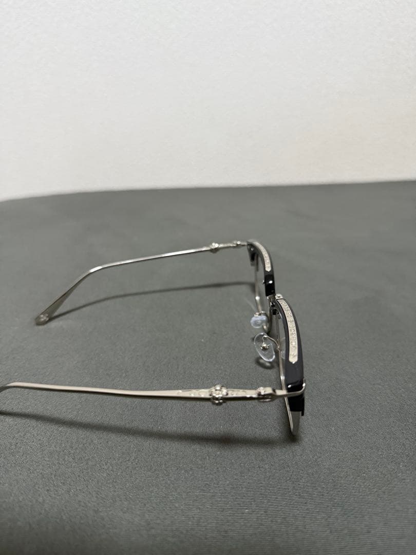 クロムハーツ ファッション・伊達メガネ ブラックフレーム