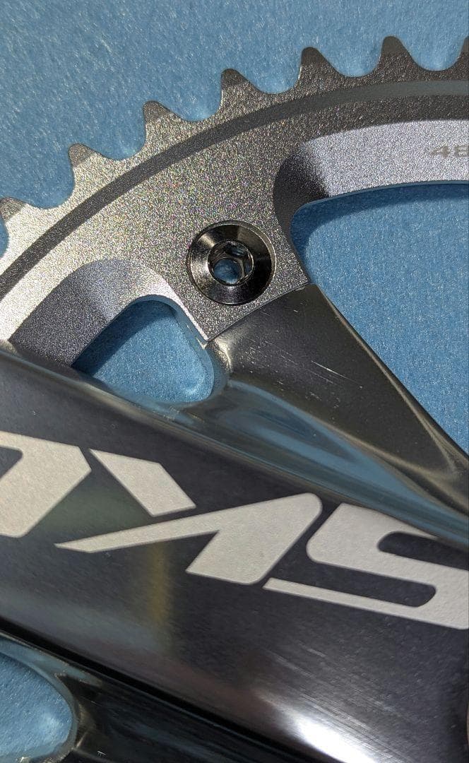 SKEACE スクエアテーパー ピスト用クランク 165mm 48T 　シルバー