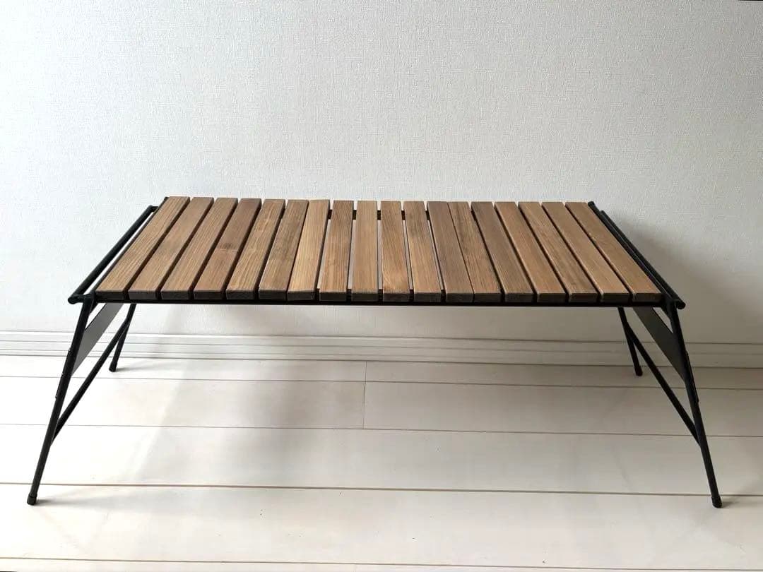 アイアン工房　アイアンテーブル（細板）　＋FIELDOORマルチ収納バッグset