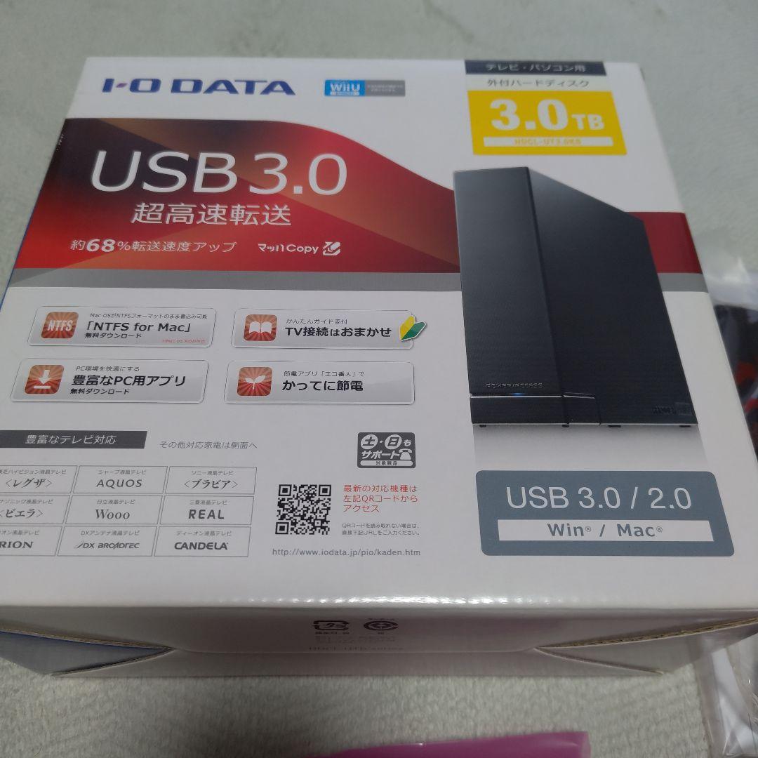 I・O DATA 3TB 外付けHDD HDCL-UT3 未使用品