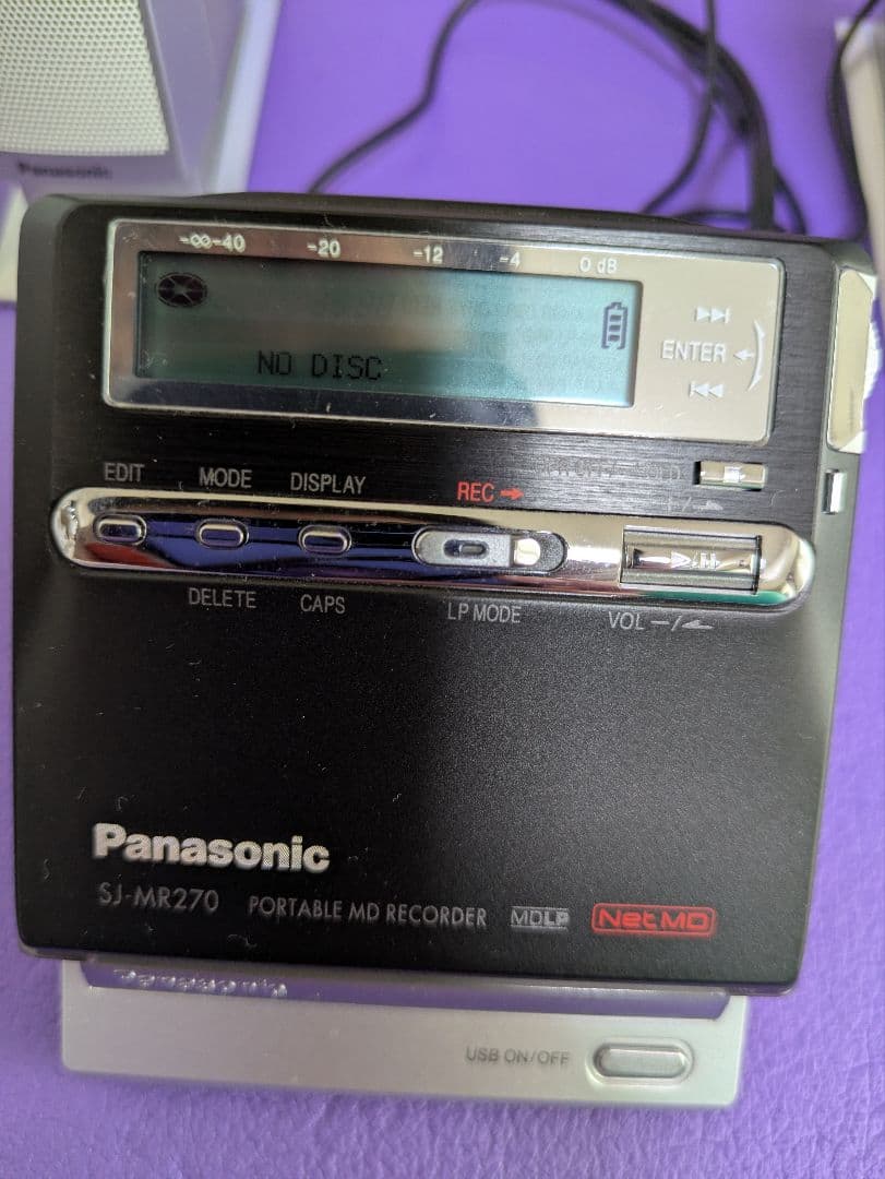 Panasonic SJ-MR270 ポータブルMDレコーダー