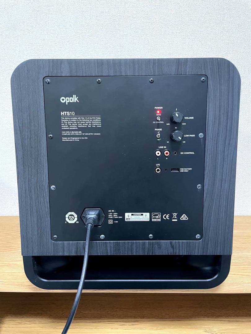 美品 Polk Audio HTS10 サブウーファー