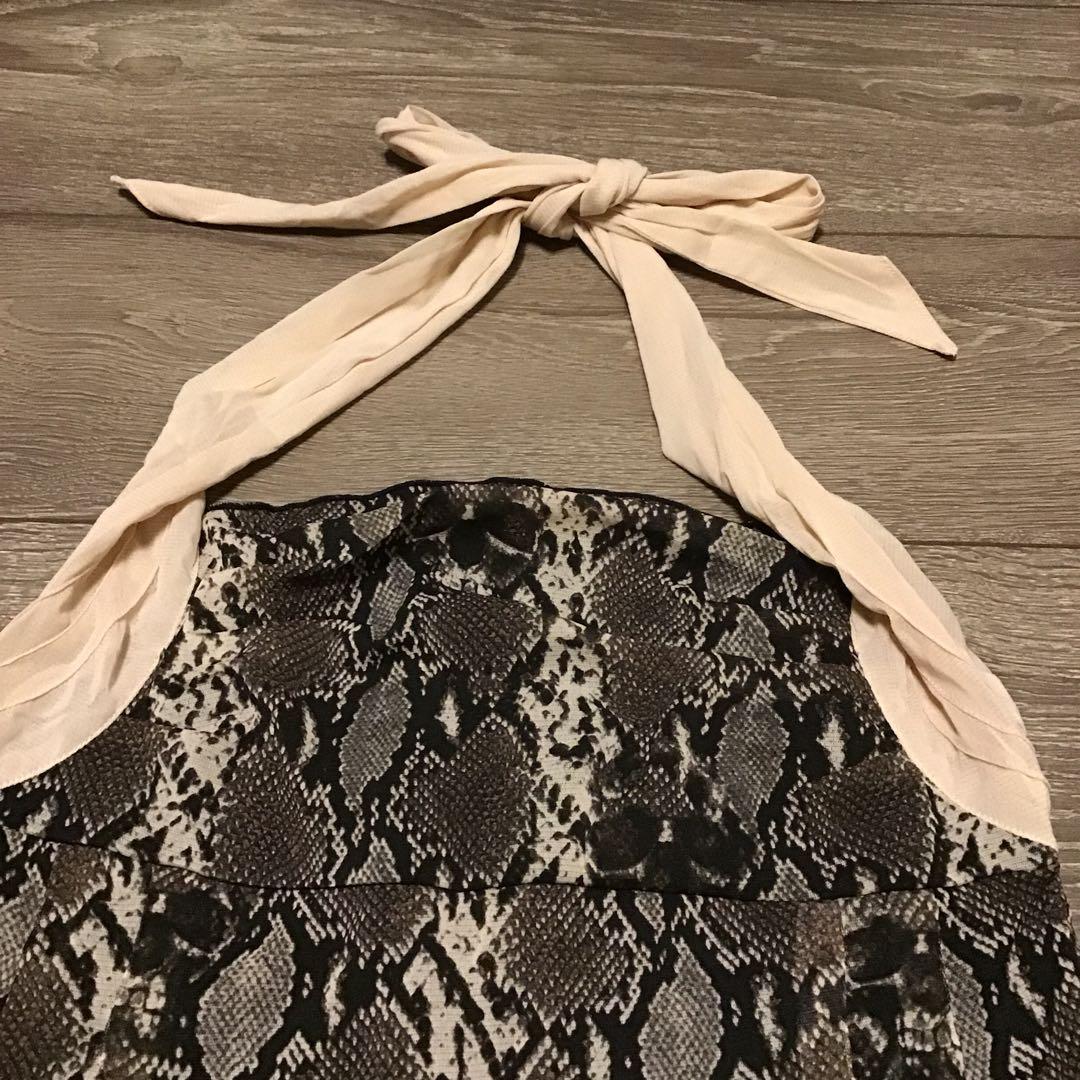 ヒステリックスヘビ柄スカルデザインキャミソール