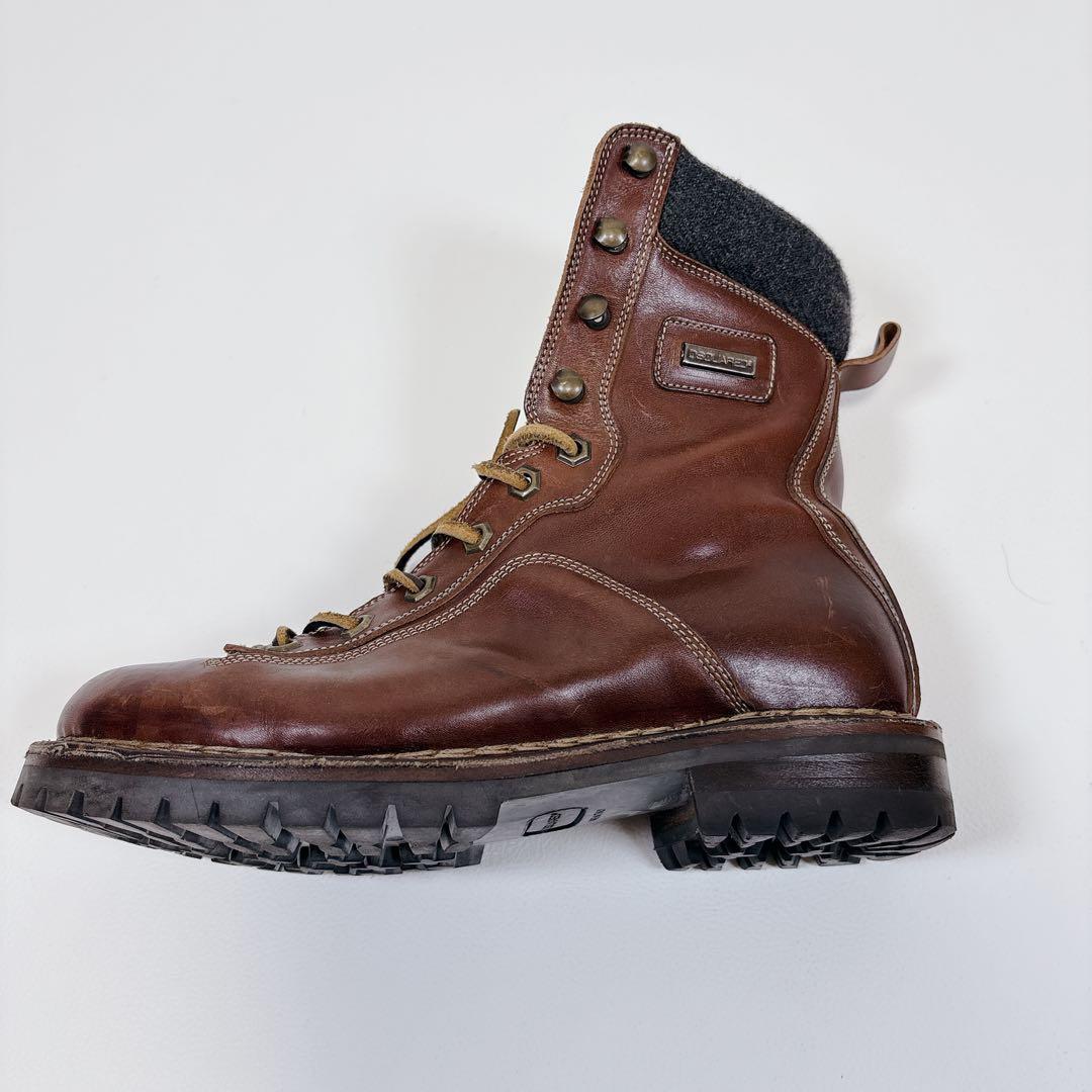 美品✨ DSQUARED2 マウンテンブーツ レザー 本革 ムートン　EU40