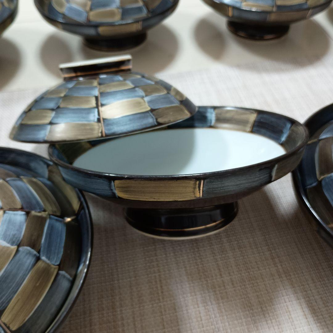 有田焼 　天目芭蕉 蓋物　業務用　セット