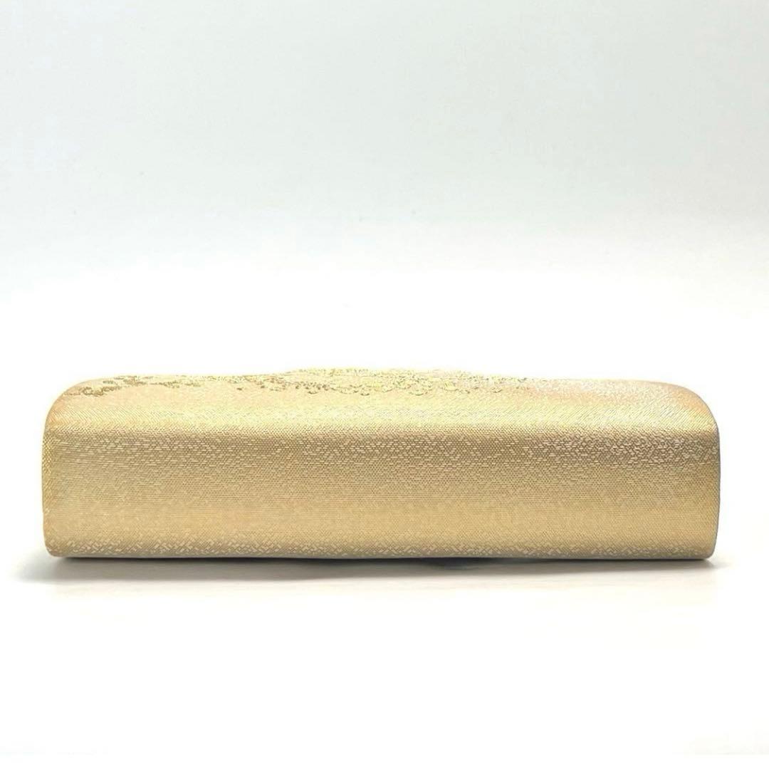 最終価格 新春セール 美品 創作 御誂 和装用バッグ 草履 2点セット ゴールド