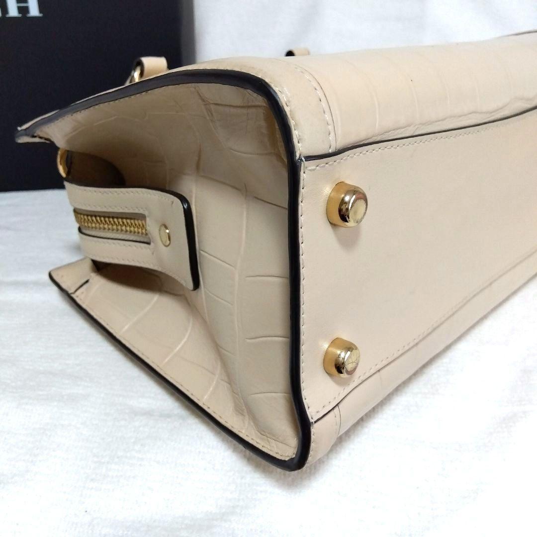 COACH グレース キャリーオール クロコ 型押し ショルダーバッグ レザー