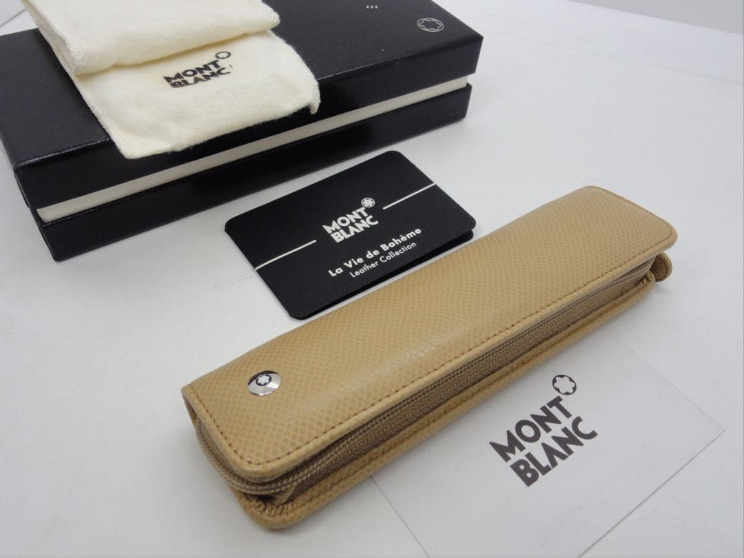 ※未使用保管品★完売！入手困難品ヴェルベット・ベージュ★本革製ボエム★モンブラン