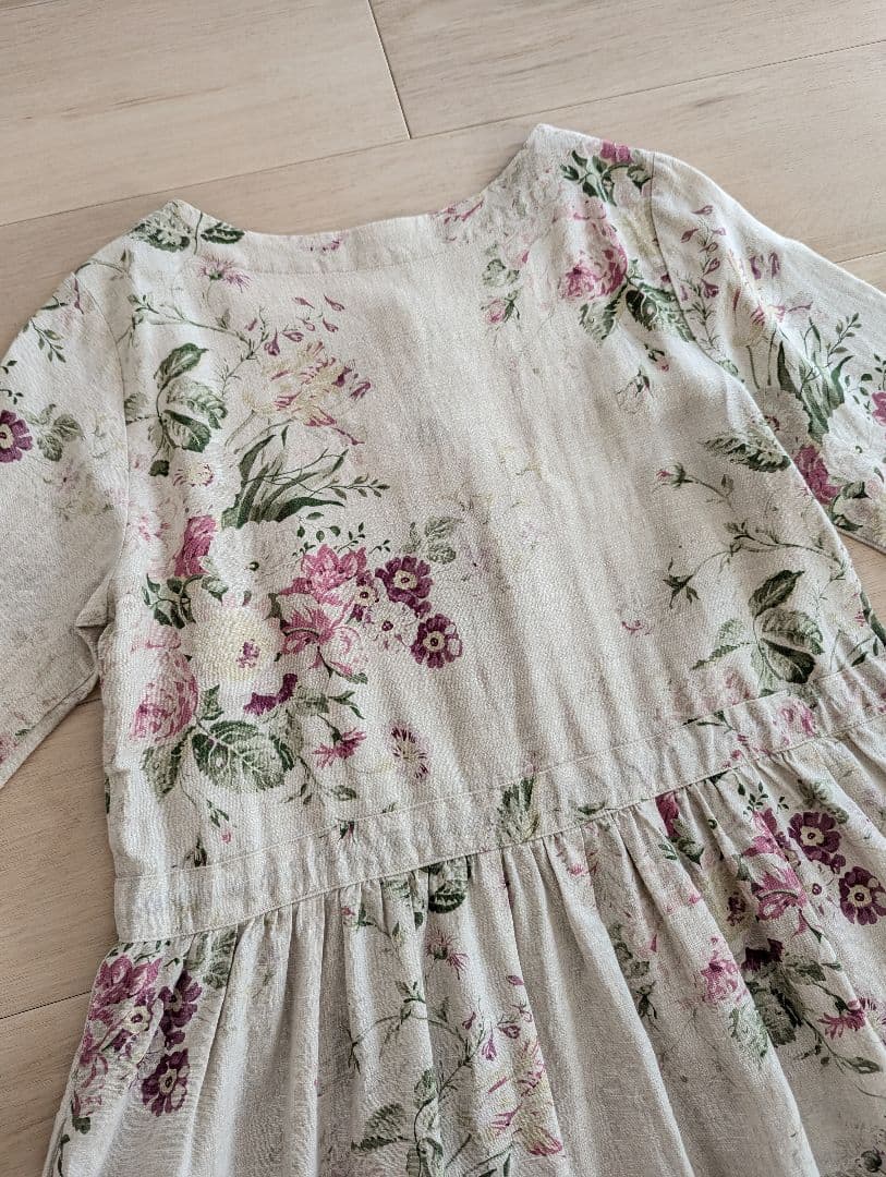 CABBAGES & ROSES　キャベジズ & ローゼス　リネンワンピース