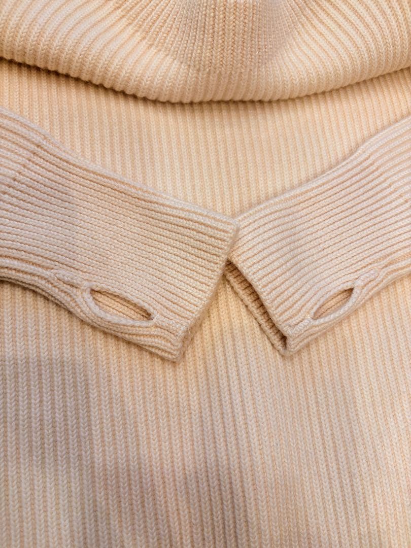 アンデルセンアンデルセン 5G クルーネックニット オフホワイト L