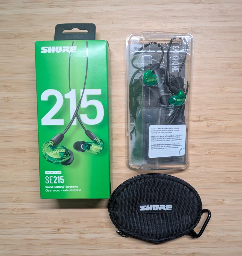 【未使用】SHURE SE215 Special Edition グリーン