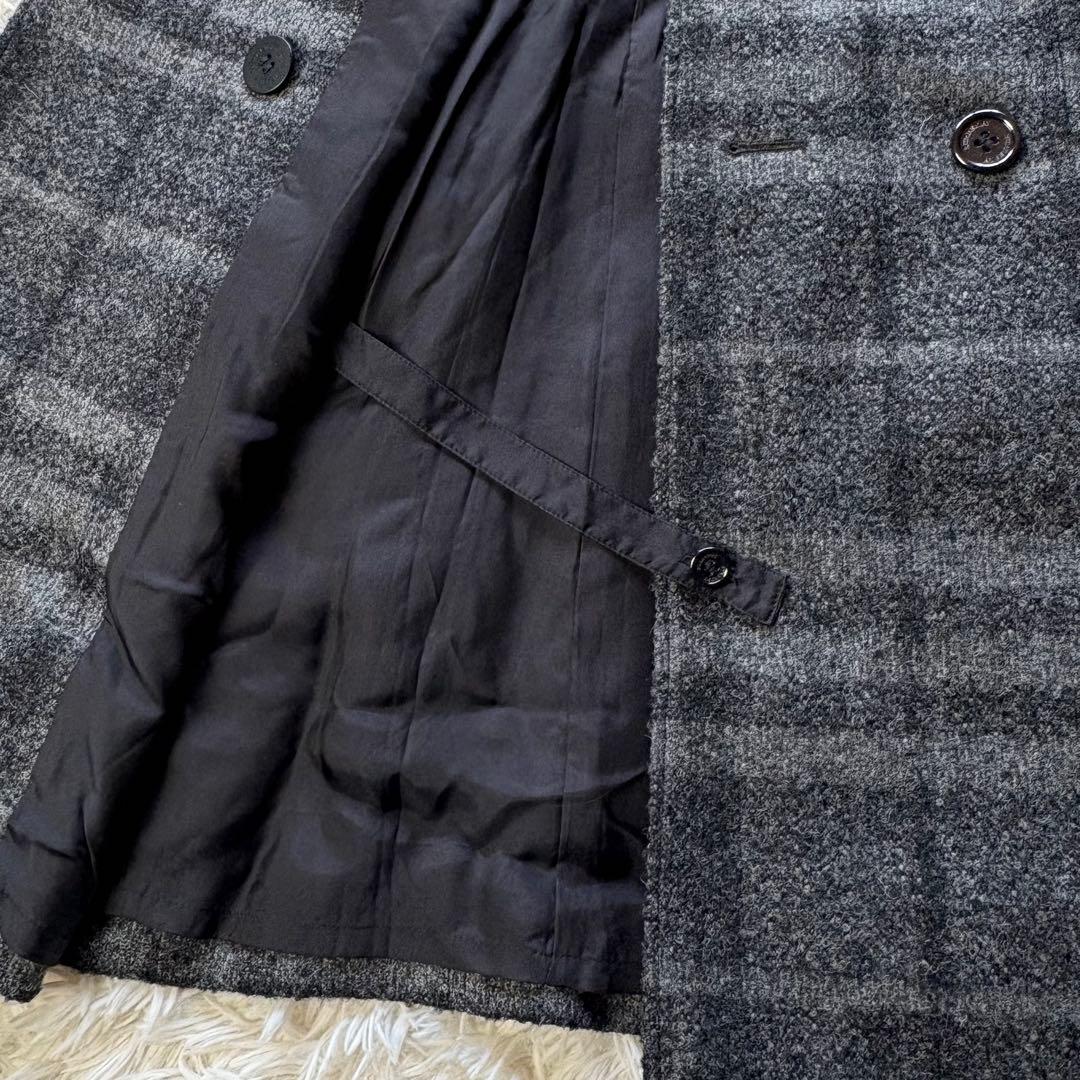 美品 BURBERRY LONDON ウールワンピース アルパカ混 グレー40