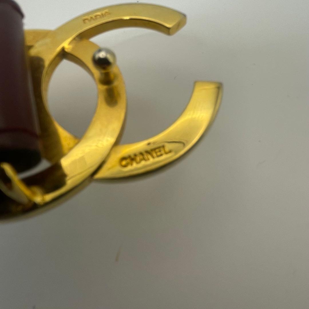 CHANEL ✨シャネル　PARIS　ココマーク　レザーベルト　表記サイズ80