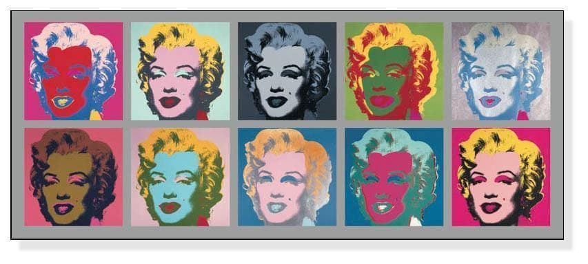 額装品/Ten Marilyns 1967（アンディ ウォーホル）