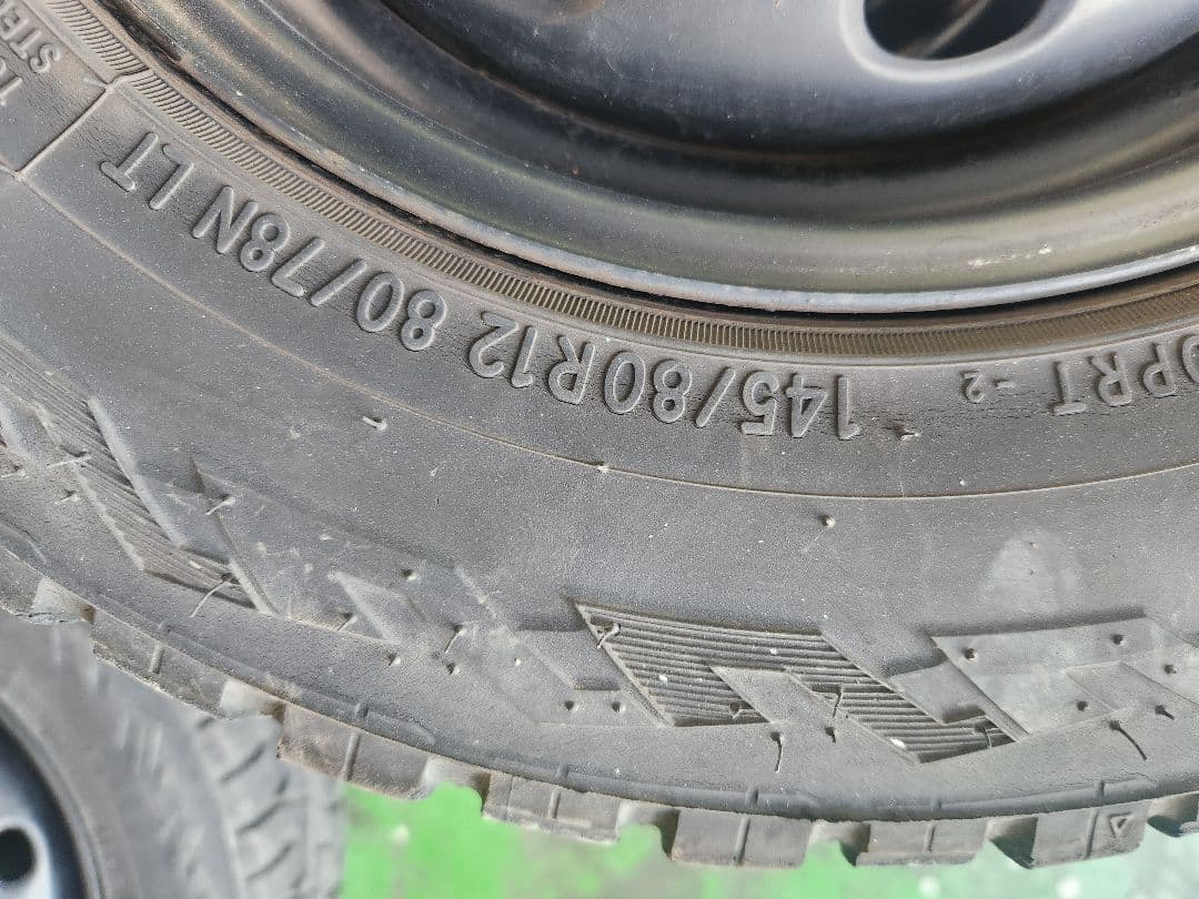 も*ぬ様 トーヨー　オープンカントリー　145/80-12 ホイール付　PCD1