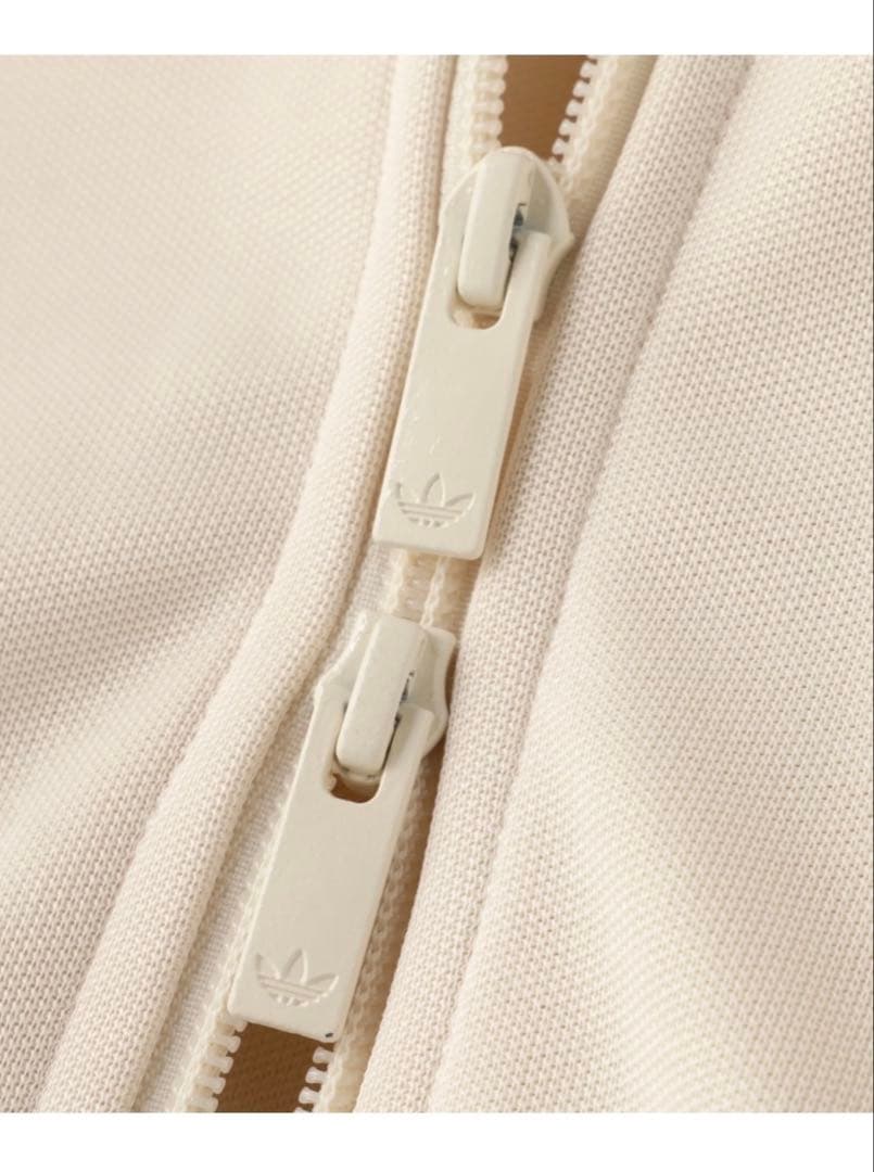 adidas アディダス 刺繍 トラックジャケット ジャージ ブラウンベージュ6