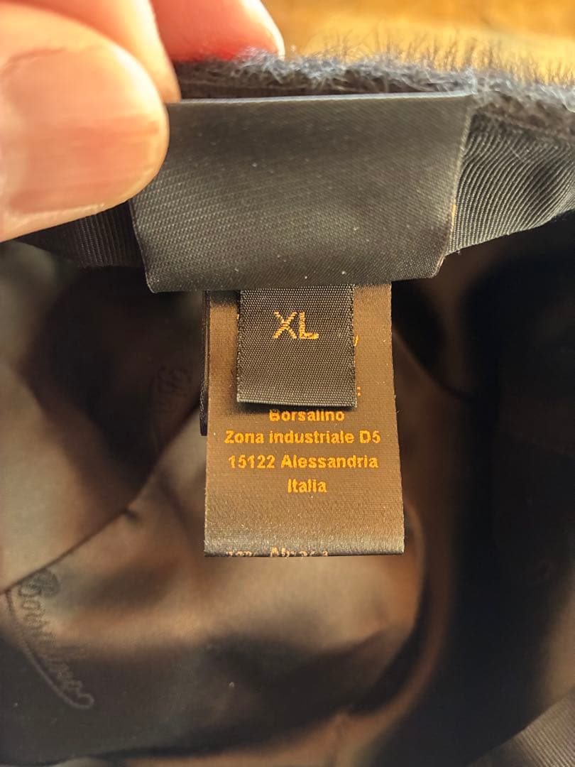 Borsalino ボルサリーノ　キャップ　黒　XL