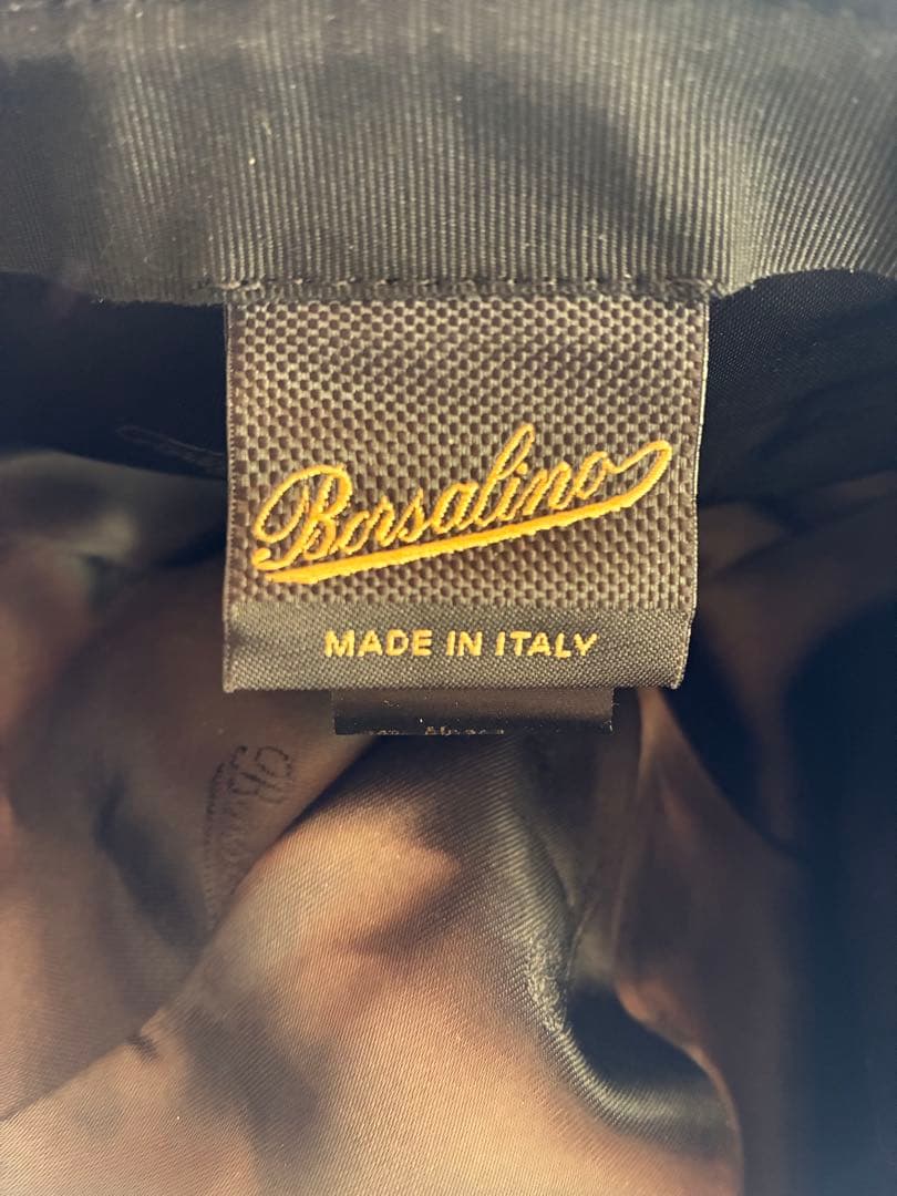 Borsalino ボルサリーノ　キャップ　黒　XL