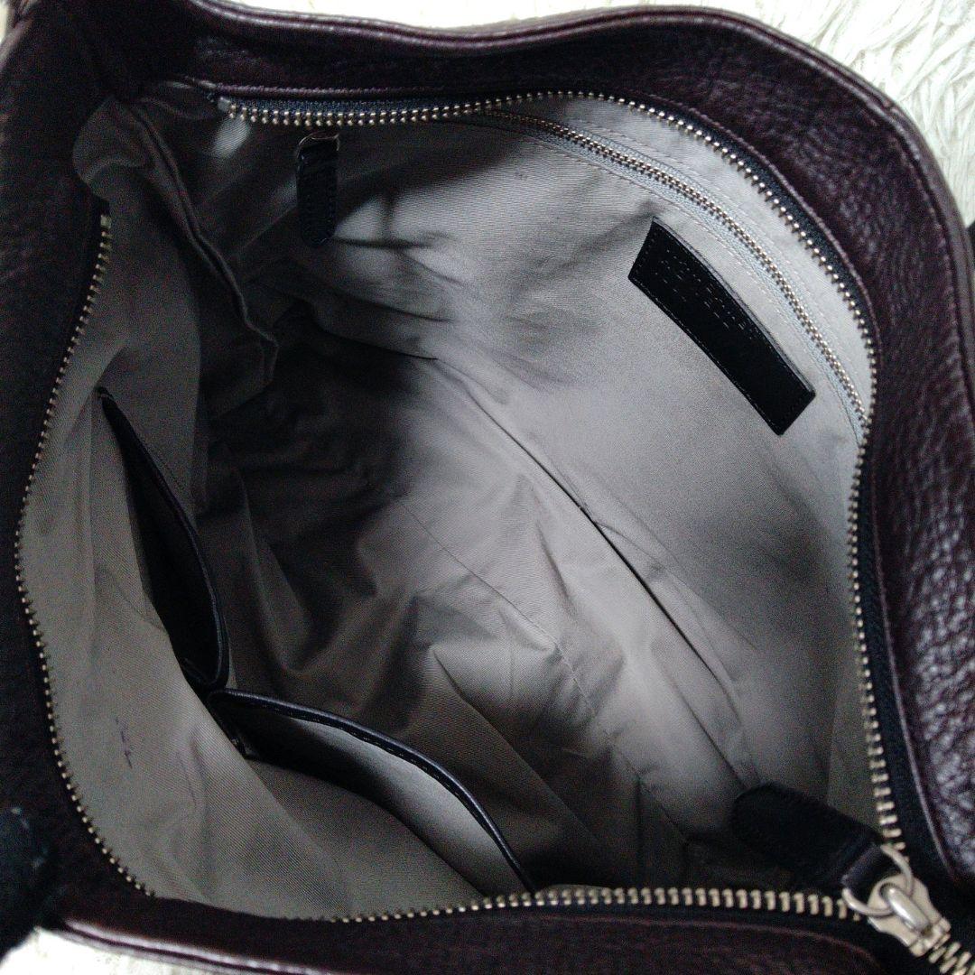 美品 ✨️ マーガレットハウエル MHL レザーショルダーバッグ ダークブラウン