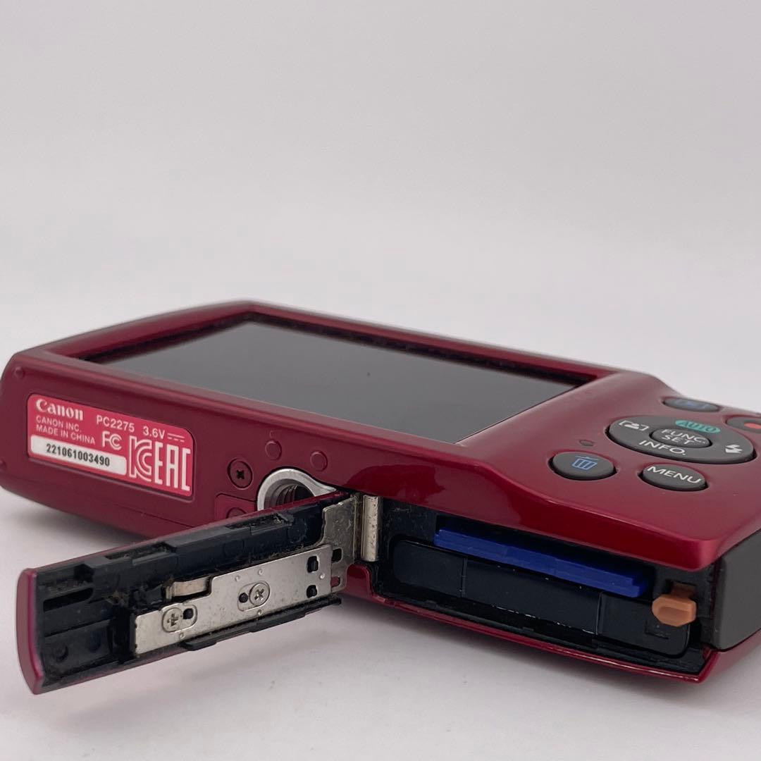 実写美⭕️訳あり【動作確認済】 CANON IXY180 レッド キヤノン