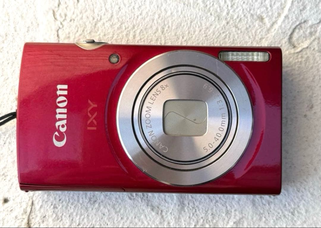 実写美⭕️訳あり【動作確認済】 CANON IXY180 レッド キヤノン