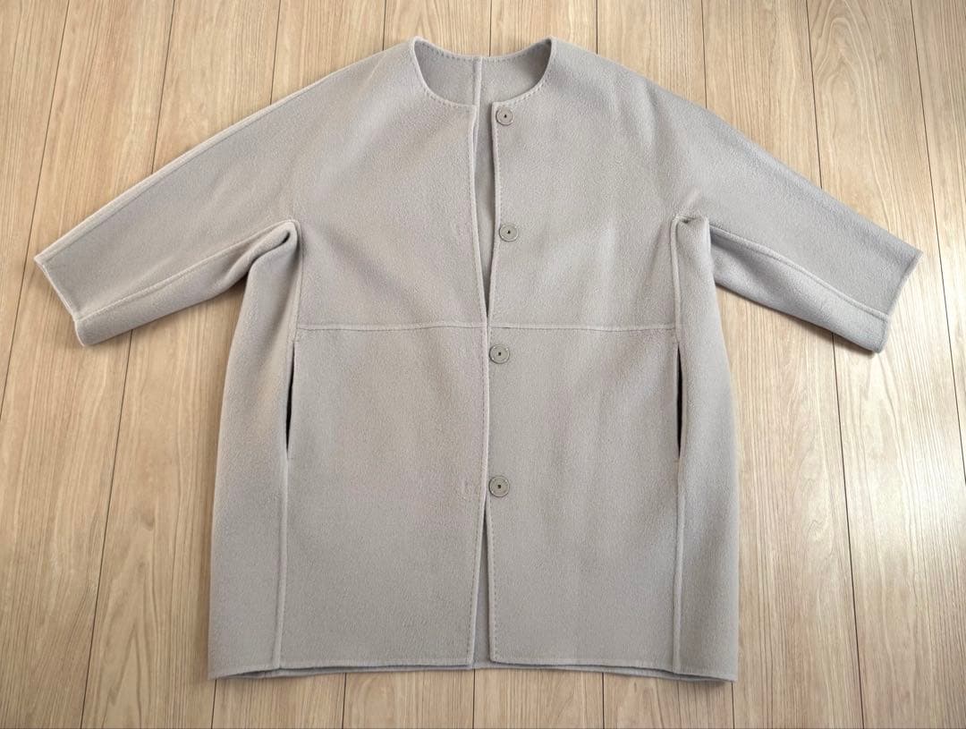 Deuxieme Classeリバーノーカラーコート