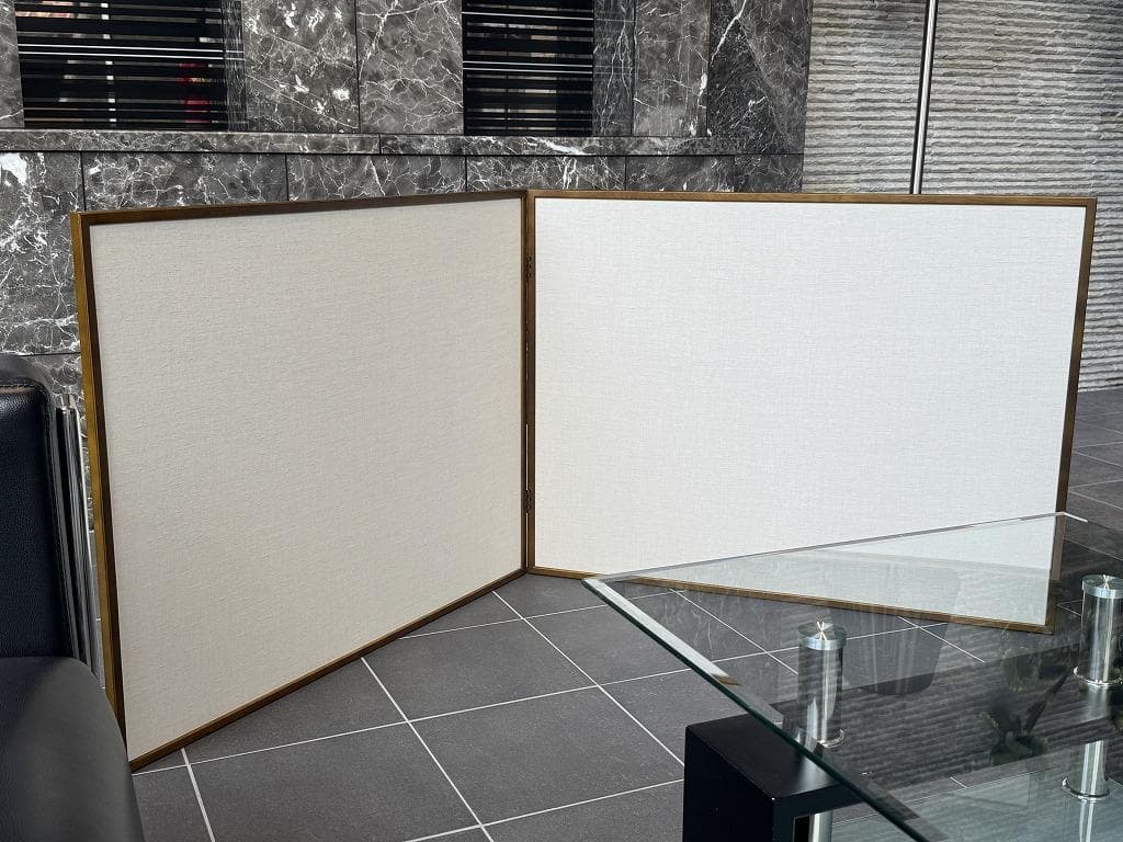 茶器/茶道具　風炉先屏風　NT2431 紐蝶番 女桑 シンプルな衝立・屏風