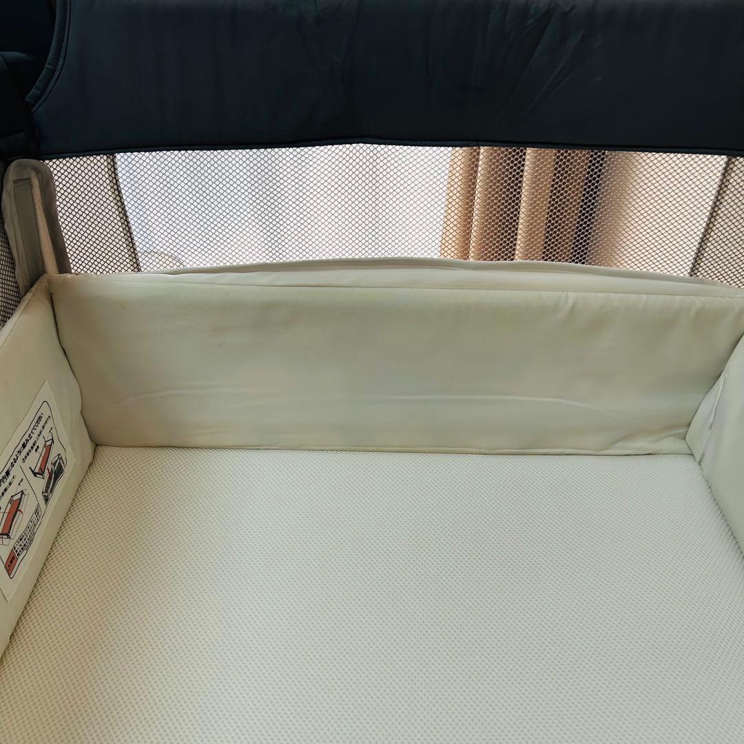 【良品】アップリカ ココネルエアーAB ベビーベッド グレーベアー Aprica