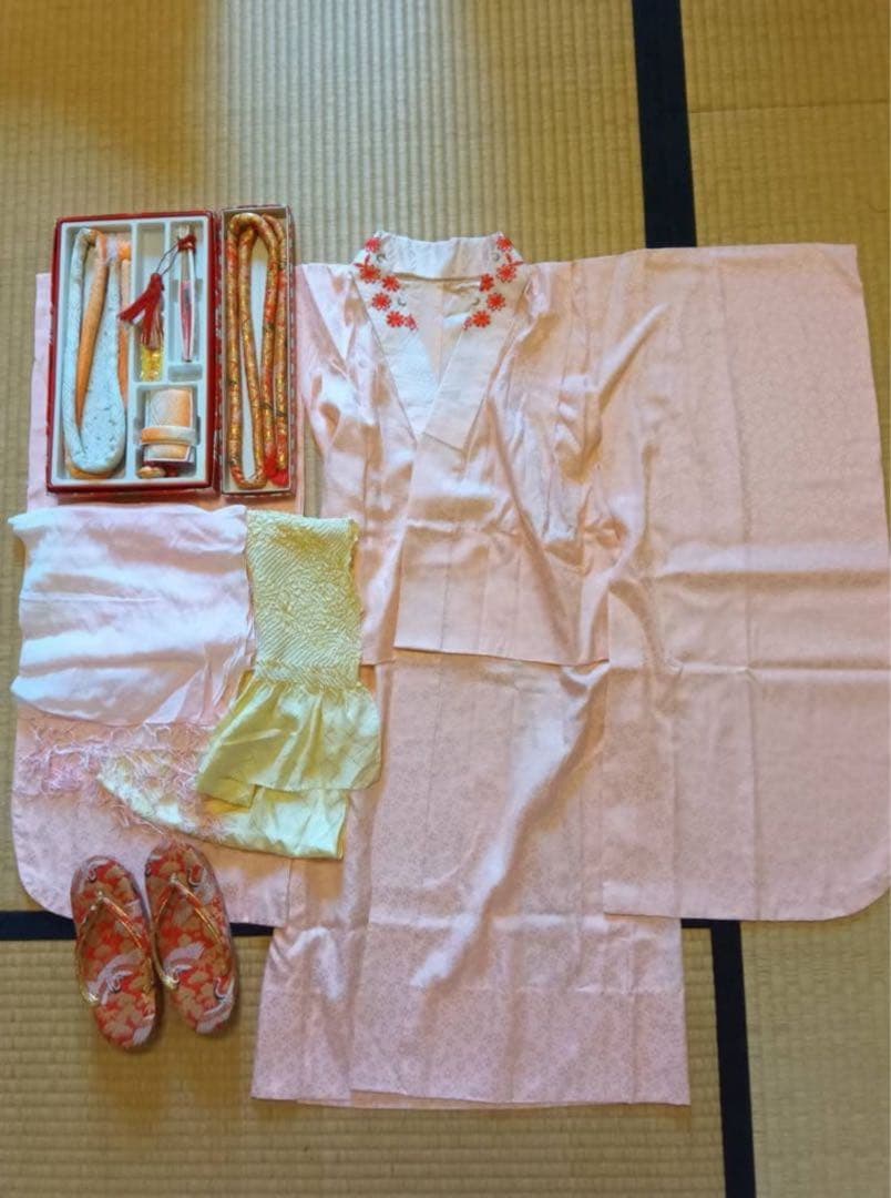 正絹七五三 着物セット7歳用