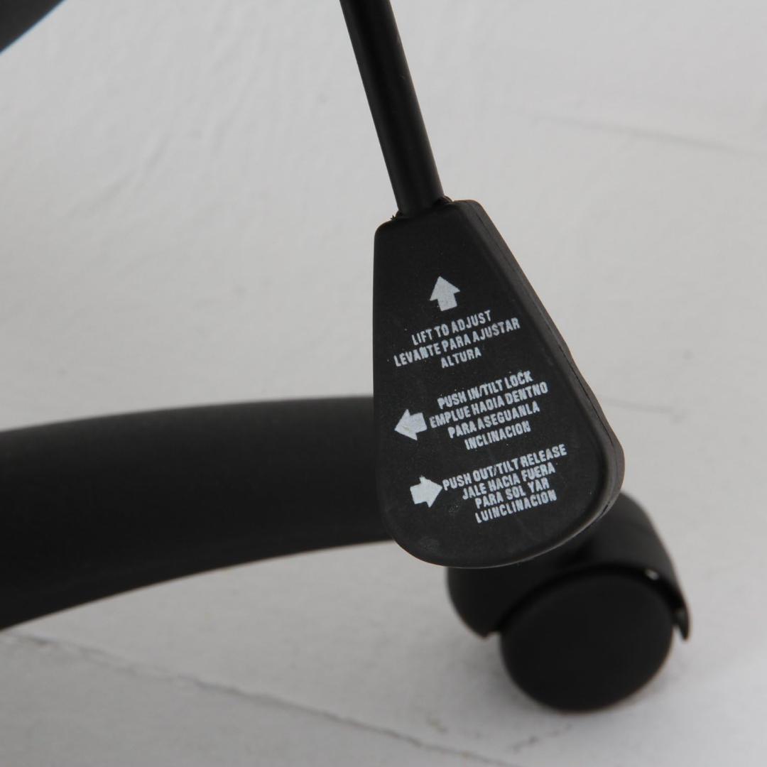 FJ DC RC　デスクチェア　ブラック＊グレー　ワーキングチェア