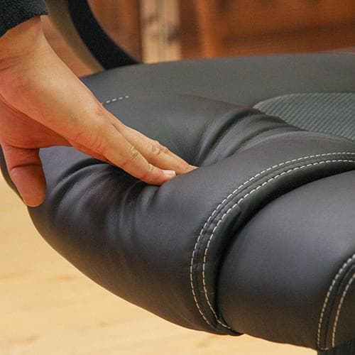 FJ DC RC　デスクチェア　ブラック＊グレー　ワーキングチェア