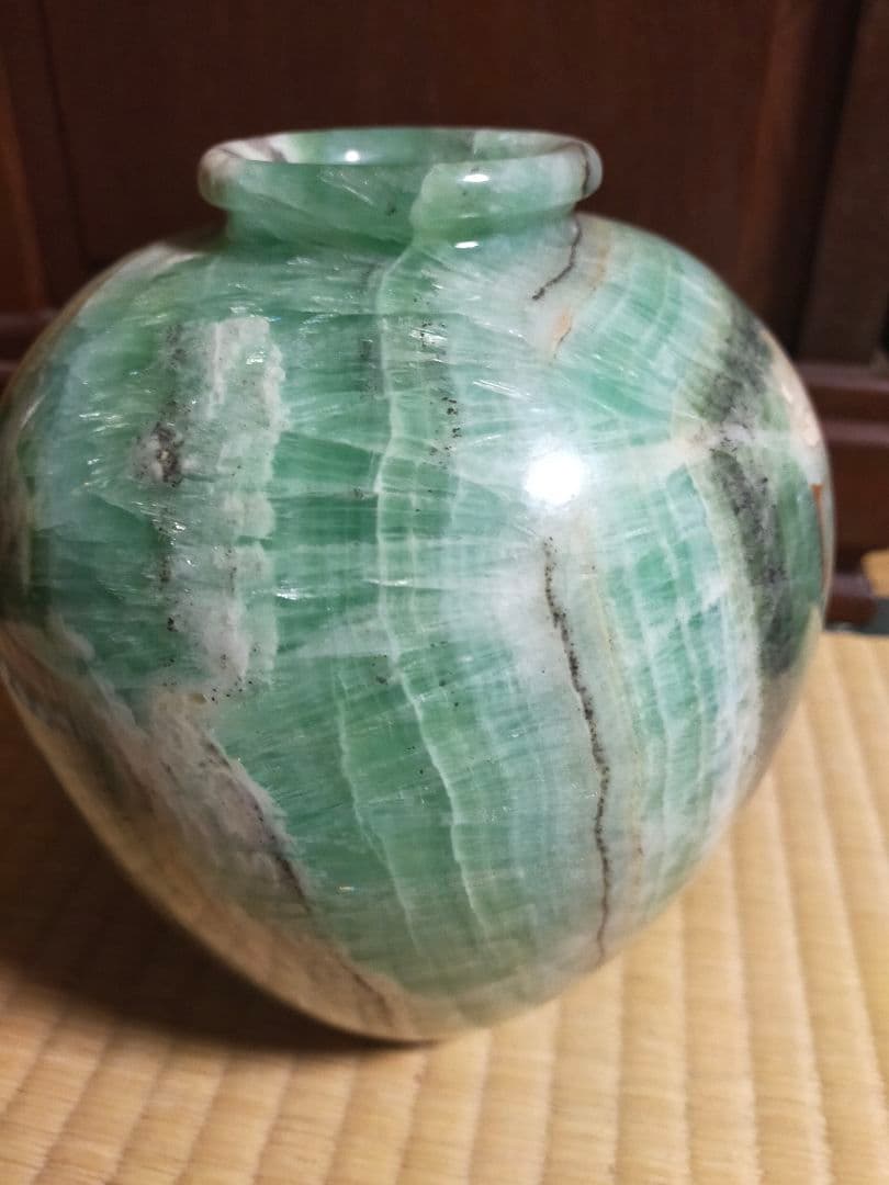 ♫鑑賞石 蛍石 原石 フローライト花瓶♫