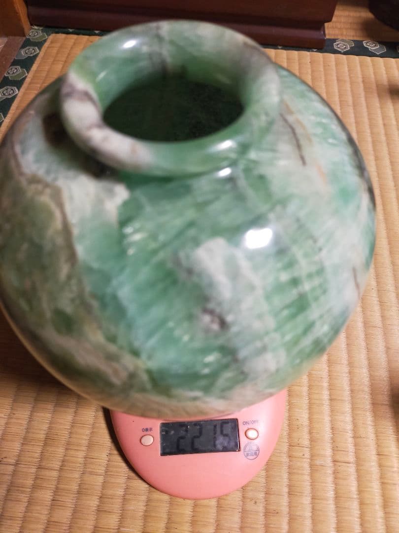 ♫鑑賞石 蛍石 原石 フローライト花瓶♫